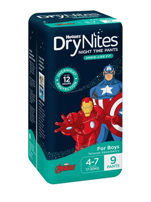 Huggies Dry Nites Boy 4-7