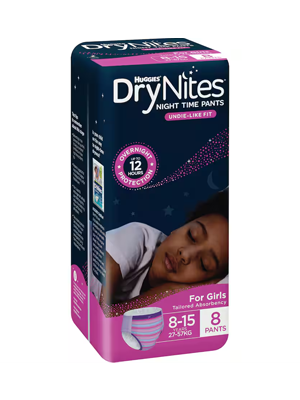 Huggies Dry Nites Girl 8-15