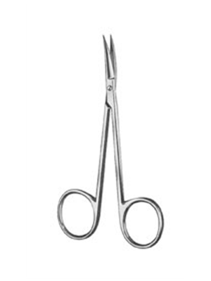 Iris Scissors- SH/SH, Curved, 9 cm