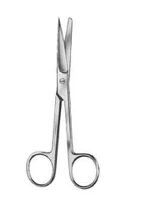 Standard Operating Scissors- SH/BL, Straight, 13 cm