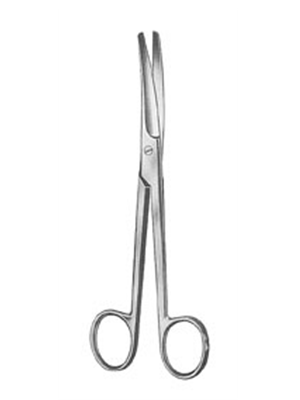 Mayo Operating Scissors- BL/BL, Curved, 17 cm