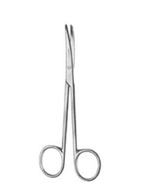 Metzenbaum Scissors- BL/BL, Curved, 14.5 cm