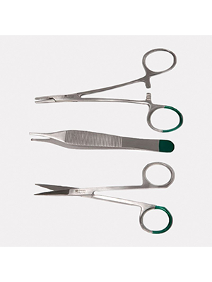 Suture Set Disposable Set Small Green Handle