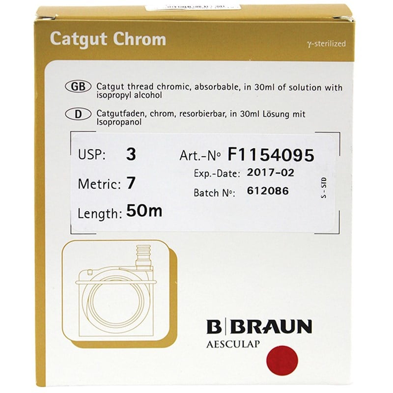 B Braun Chromic 3 Cassette 50m