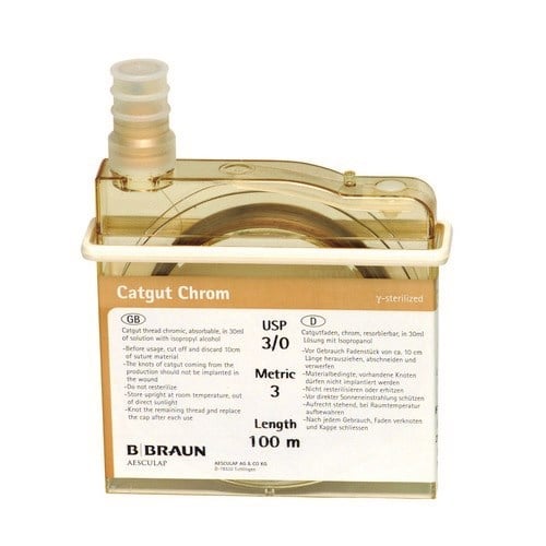 B Braun Chromic 3/0 Cassette 100m