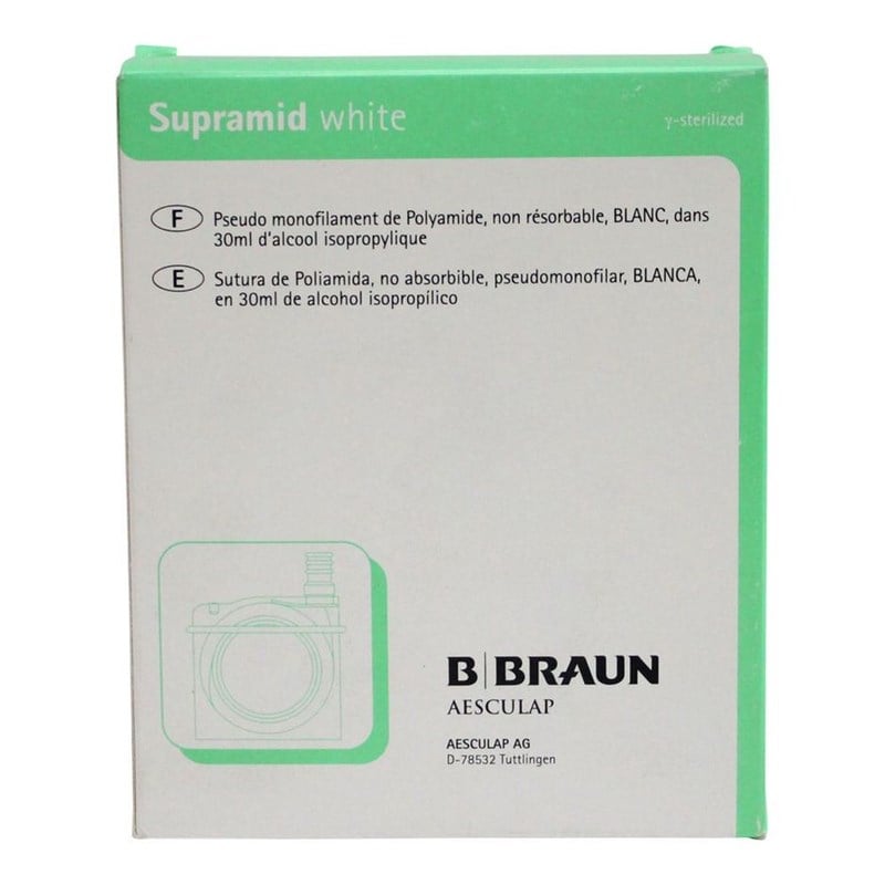 B Braun Supramid USP 0 Cassette white 75m