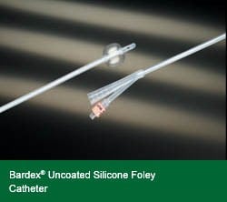 Bardex Uncoated Silicone 2 way Foley Catheter 16fg 5cc