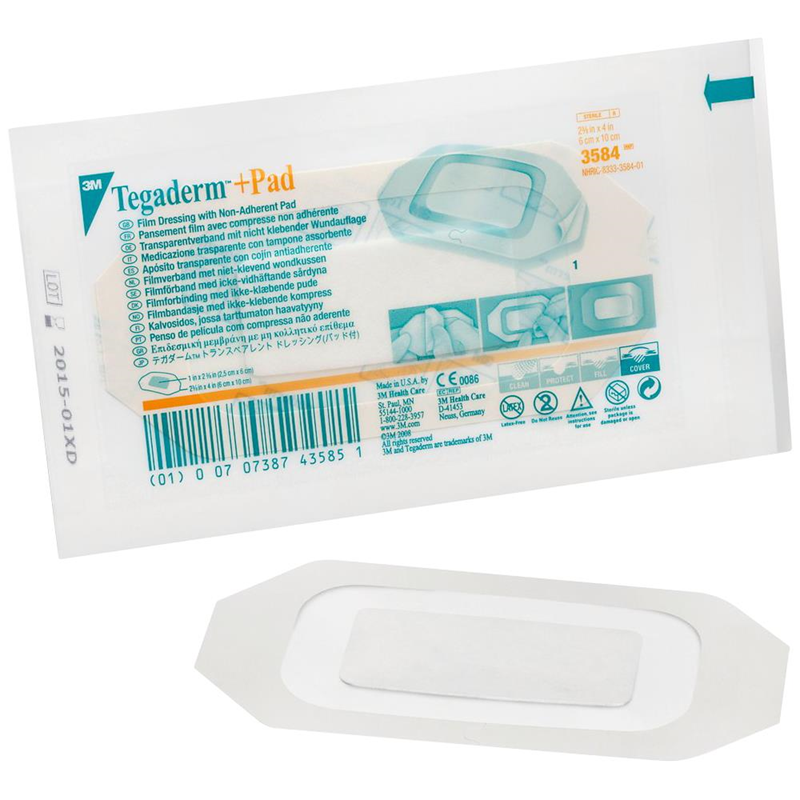 3M Tegaderm + Pad Film Dressing NonAdherent 6 x 10cm 