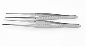 LIberty Gillies 1/2 teeth Tissue Forceps 15cm