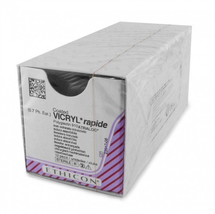 Ethicon Suture Coated Vicryl Rapide 3/0 PC-22 45cm