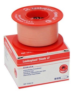 BSN Leukoplast Sleek Latex Free Surgical Tape 2.5cm x 5m