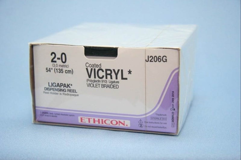Ethicon Suture Coated Vicryl 2/0 135cm