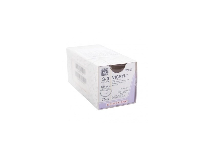 Ethicon Suture Coated Vicryl 3/0 PC-5 45cm