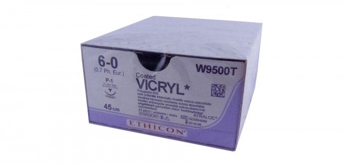 Ethicon Suture Coated Vicryl 6/0 45cm