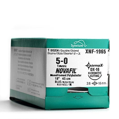 Novafil Suture 5/0 SBE-3 45cm (blue)