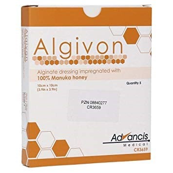 Algivon Honey Alginate Dressing 10 x 10cm