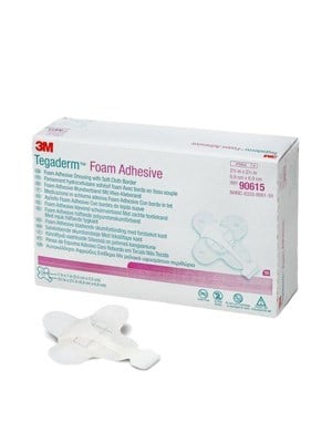 3M Tegaderm Foam Adhesive Dressing 2.5cm x 2.5cm - Box/10