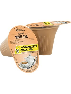 Flavour Creations White Tea Thickened Drink 175mL Level 3 Moderately Thick - 24 Pack