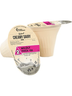 Flavour Creations Creamy Dairy Thickened Drink 175mL Level 2 Mildly Thick - 24 Pack