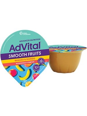 AdVital Nutritionally Complete Smooth Fruits Banana and Mango 120g - 12 Pack