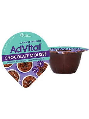 AdVital Nutritionally Complete Chocolate Mousse 110g - 12 Pack