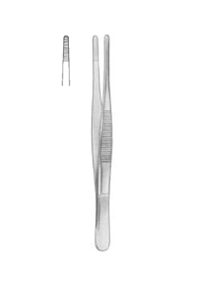 Standard Medical Dressing Forcep, Straight 16cm Stainless Steel