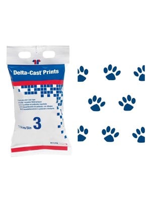 BSN Delta Cast Prints Paw Prints 7.5cm x 3.6m