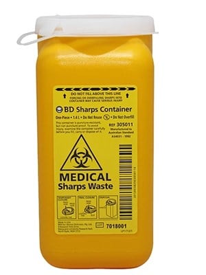 BD Sharps Disposal One-Piece 1.4 Litre (Temporary Closure)