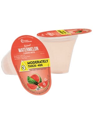 Flavour Creations Watermelon Flavoured Thickened Water 175mL Level 3 Moderately Thick - 24 Pack