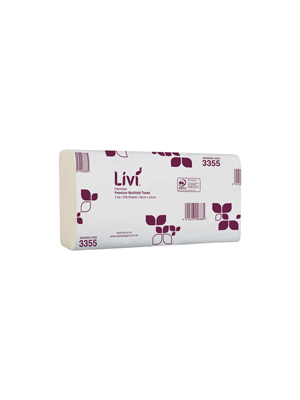 Livi Imprssa Twl 2ply Slimfold 200s Ct16