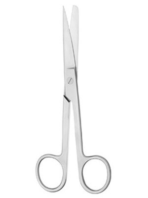 LRI Ward First Aid Quality Sharp/Blunt Straight Scissors 13cm