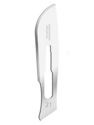 Swann-Morton Surgical Scalpel Blade No.21 Carbon Steel - Box/100